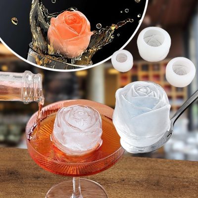 Matrițe din silicon în formă de trandafir (3 bucăți) | ICEROSE