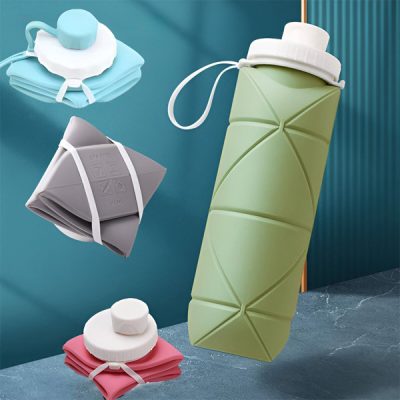 Sticlă de apă pliabilă din silicon (600 ml) | FOLDSIP