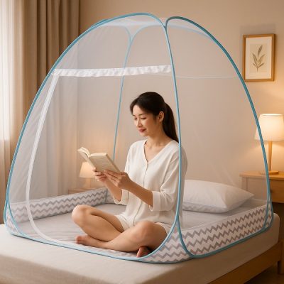 Cort cu plasă de țânțari Pop-Up - 200 x 180 x 145 cm, Ușă dublă | BUGISTOP