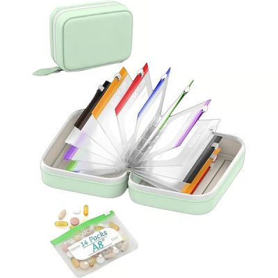 Organizator săptămânal impermeabil pentru pastile | DOSEBAG